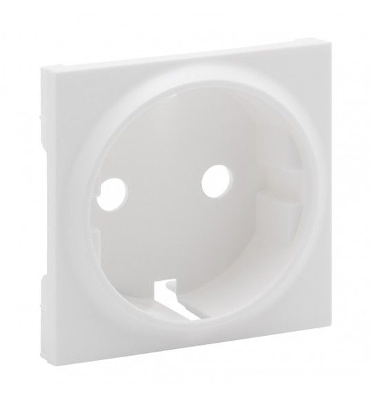 864120 Niloe step cover plate for 2P+E schuko socket white