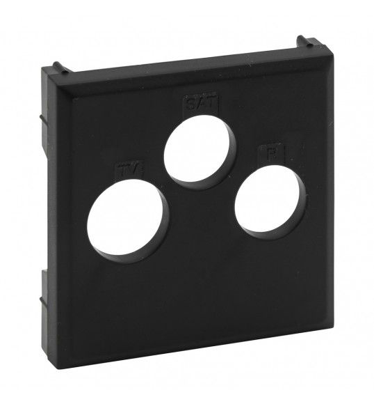 864557 Niloe step cover plate tv-r-sat black