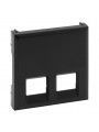 864543 Niloe Step Abdeckung 2-fach Rj11/Rj45 Farbe: Schwarz