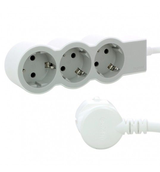 694559 BLOCO 3X2P+T (3M) BRANCO/CINZENTO
