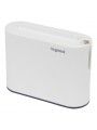 049401 FICHA 2X2P 6A, USB A+C, BRANCO/CINZENTO