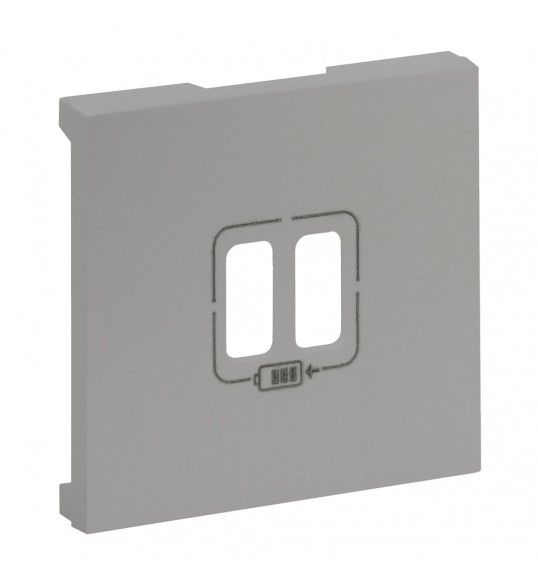 864324 Niloe Step Abdeckung Ladesteckdose Aluminium