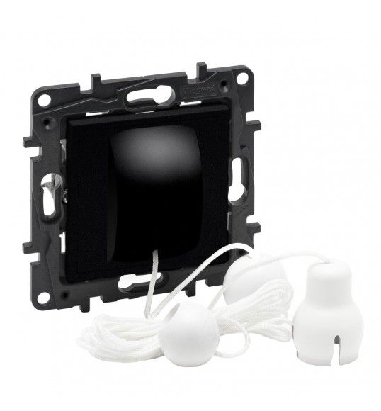 864513 Niloe Step Zugtaster Wechselkontakt 6A Farbe: Schwarz