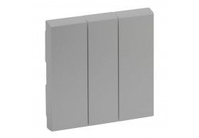 864303 Niloe Step Wippe 3-Fach Schalter Aluminium