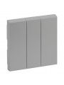 864303 Niloe Step Wippe 3-Fach Schalter Aluminium