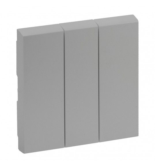 864303 Niloe Step Wippe 3-Fach Schalter Aluminium