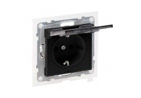 721423 NEW SUNO 2P+T SCHUKO IP44 Black