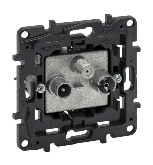 864057 Niloe Step Einsatz Tv-R-Sat Einzeldose