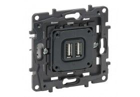 864024 Niloe Step Einsatz 2XUSB-Ladesteckdose 2400mA
