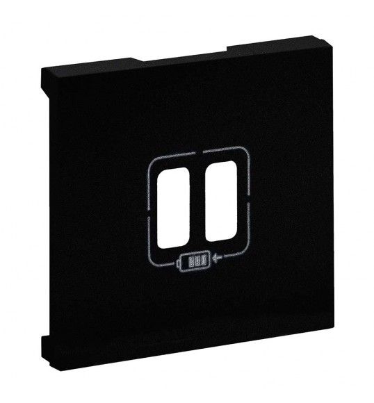 864524 Niloe Step Abdeckung Ladesteckdose Farbe: Schwarz