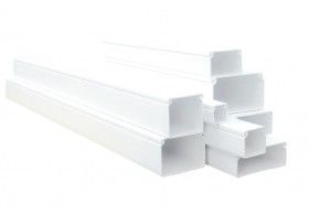 13060CBR Efapel Calha 80X60mm 2M Branca