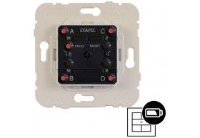 40227 Efapel BOT  PRESSO QUDRUPLO SALIENTE S/ FIOS D40