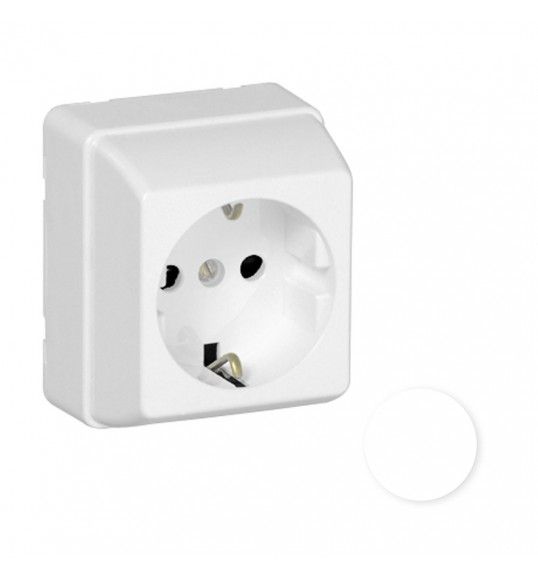 37131CBR BASE ENCHUFE SCHUKO BLANCO