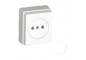 37122CBR BASE ENCHUFE 2P C/PROTECCIN BLANCO