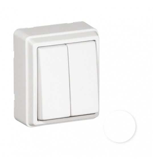 37101CBR Efapel COMUTADOR DE ESCADA DUPLO BRANCO