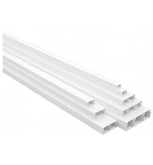 10030FBR Efapel Calha Adesiva 20X12,5mm 2M Branca