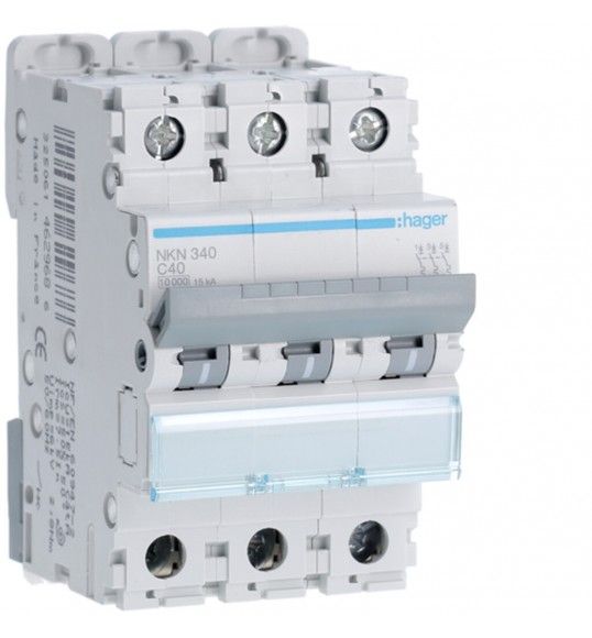 NKN340 Circuit breaker 3P 40A C 10/15KA