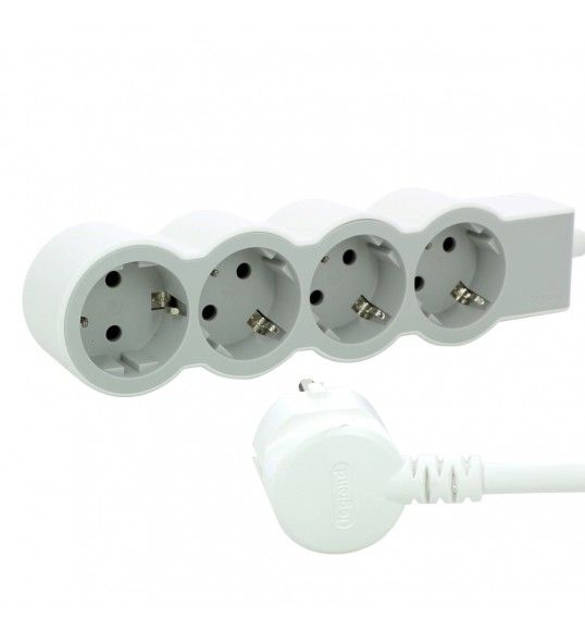 694569 BLOCO 4X2P+T (5M) BRANCO/CINZENTO