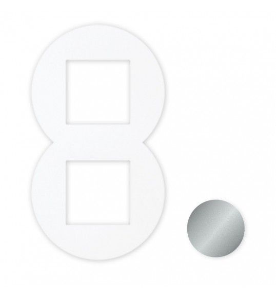 43920TAL Efapel ESPELHO DUPLO DESENHO SIZA VIEIRA ALUMINA