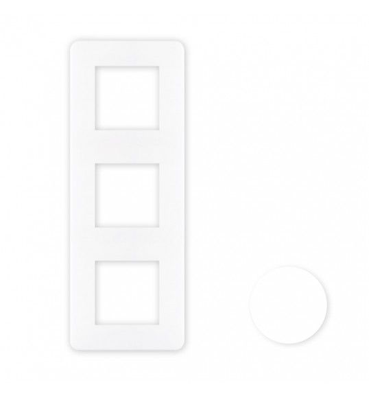 42930TBR PLACA TRIPLE BLANCO