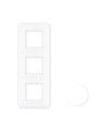 42930TBR PLACA TRIPLE BLANCO
