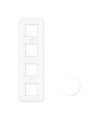 42940TBR PLACA CUDRUPLE BLANCO