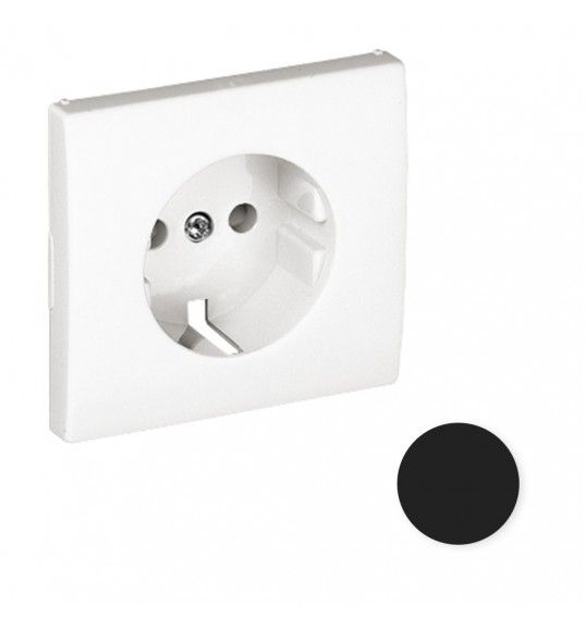 50632 TPM CENTRO SCHUKO C/OBTURADOR PRETO MATE