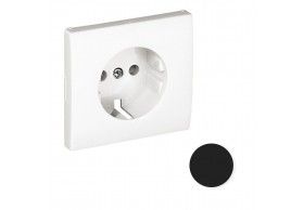 50632 TPM CENTRO SCHUKO C/OBTURADOR PRETO MATE