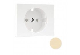 70632 TMF CENTRO SCHUKO C/OBTURADOR MARFIM