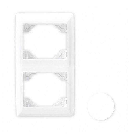 70922TBR MARCO DOBLE VERTICAL BLANCO