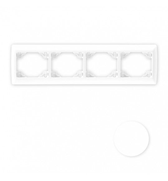 70941TBR Efapel ESPELHO QUADRUPLO HORIZONTAL BRANCO