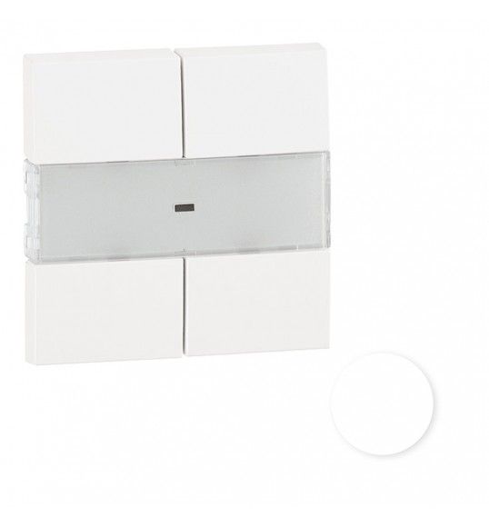 90600 TBR TECLA P/BOTO PRESSO QUDRUPLO MBT BRANCO