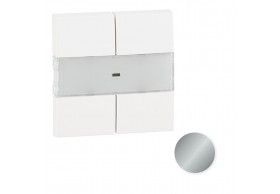 90600TAL TECLA P/PULSADOR CUDRUPLE ALUMNIO