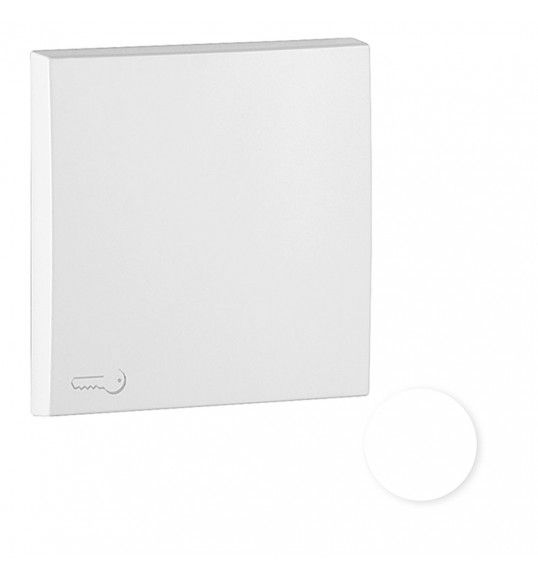 90604TBR TECLA SIMPLE CON SMBOLO DE LLAVE BLANCO