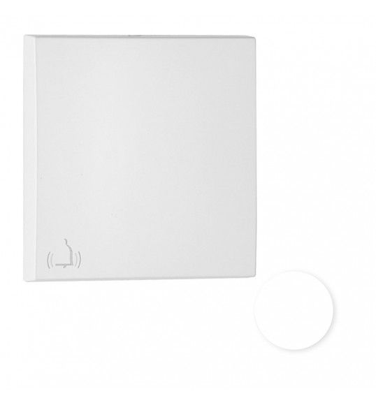 90605TBR TECLA SIMPLE CON SMBOLO DE CAMPANA BLANCO