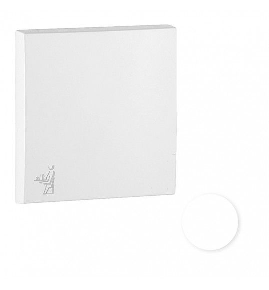 90606TBR TECLA SIMPLE C/SMBOLO DE ASISTENTA BLANCO