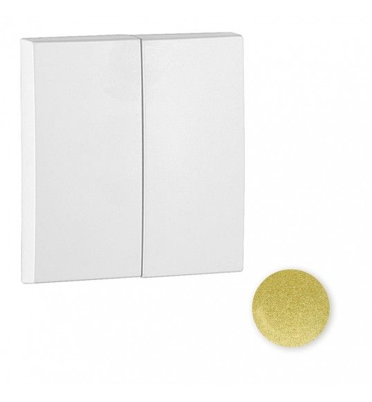 90611TDU TECLA DOBLE DORADO