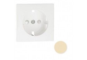 90632TMF TAPA C/PROTECCIN P/BASE ENCHUFE SCHUKO MARFIL