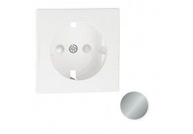 90632TAL TAPA C/PROTECCIN P/BASE ENCHUFE SCHUKO ALUMINIO