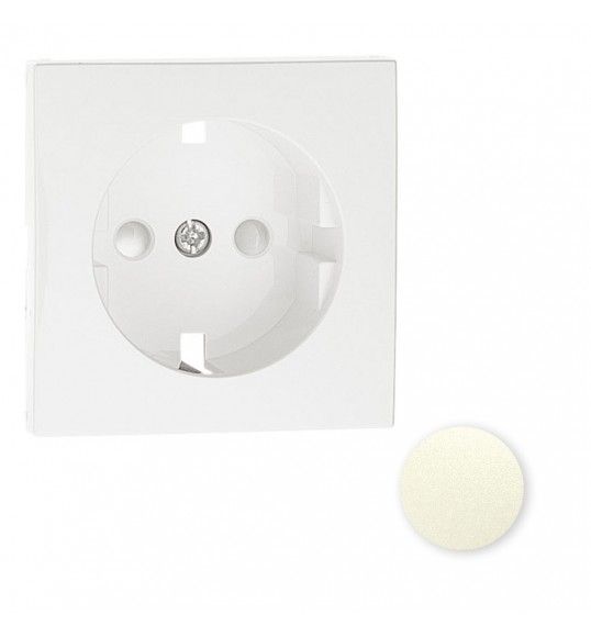 90632TPE TAPA C/PROTECCIN P/BASE ENCHUFE SCHUKO PERLA