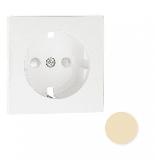 90632TMF TAPA C/PROTECCIN P/BASE ENCHUFE SCHUKO MARFIL