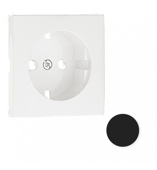 90631TPM TAPA PARA ENCHUFE BASE SCHUKO NEGRA MATE