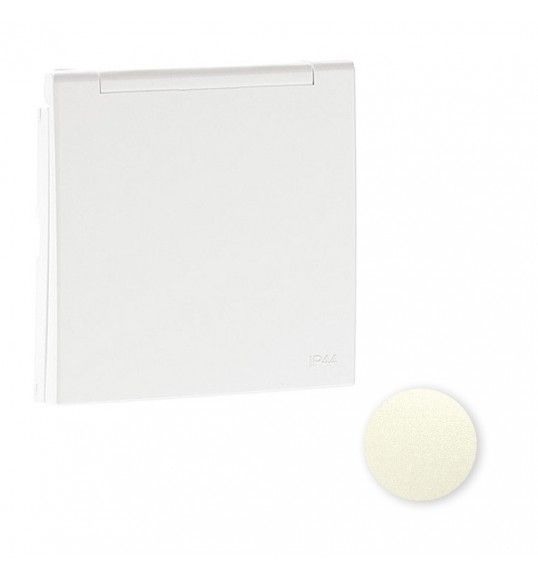 90634TPE Efapel CENTRO SCHUKO C/TAMPA E OBTUR (IP44) PROLA