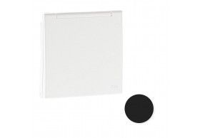 90634 TPM CENTRO SCHUKO C/TAMPA E OBT(IP44) PRETO MATE