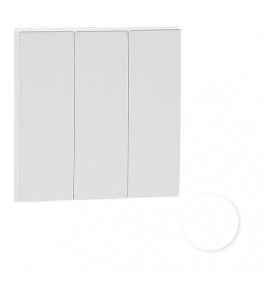 90661TBR TECLA TRIPLE BLANCO