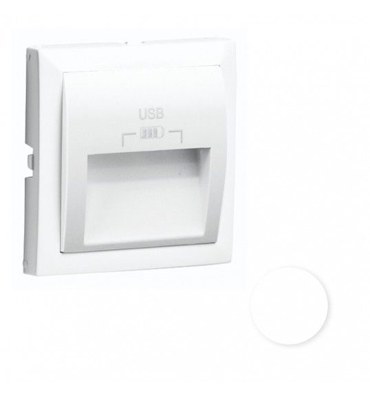 90673TBR Efapel Centro carregamento USB-A 2 sa�das 20� branc