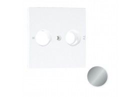 90685TAL TAPA P/TOMA MULTIMARCAS R-TV 2 SALIDAS ALUM