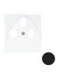 90680TPM Efapel Centro R-TV-SAT 3 sa�das preto mate Logus90
