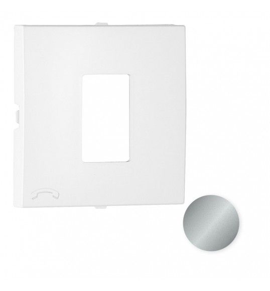 90712TAL TAPA PARA TOMA TELEFNICA ALUMINIO