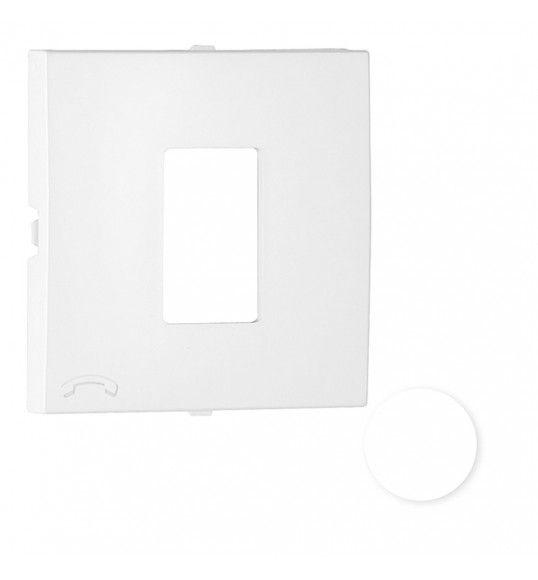90712TBR TAPA PARA TOMA TELEFNICA BLANCO